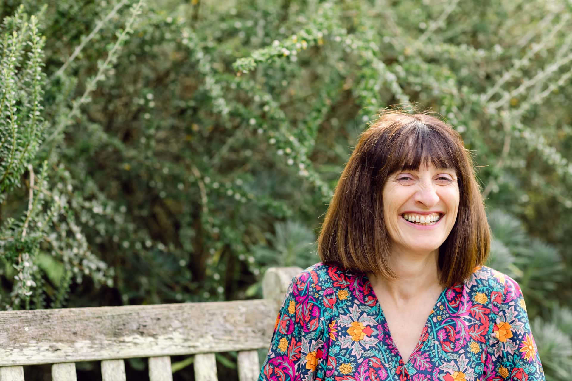 Vibrant portrait of Jo Worthington, professional photographer specialising in outdoor and natural light images in the UK.